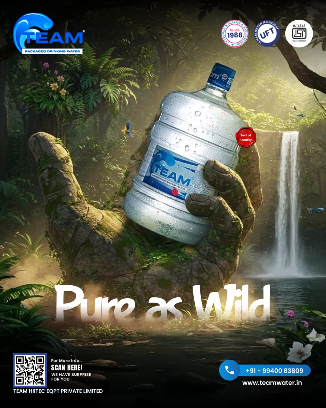 Team Water – Strong Brand Presence Through Creative Designs