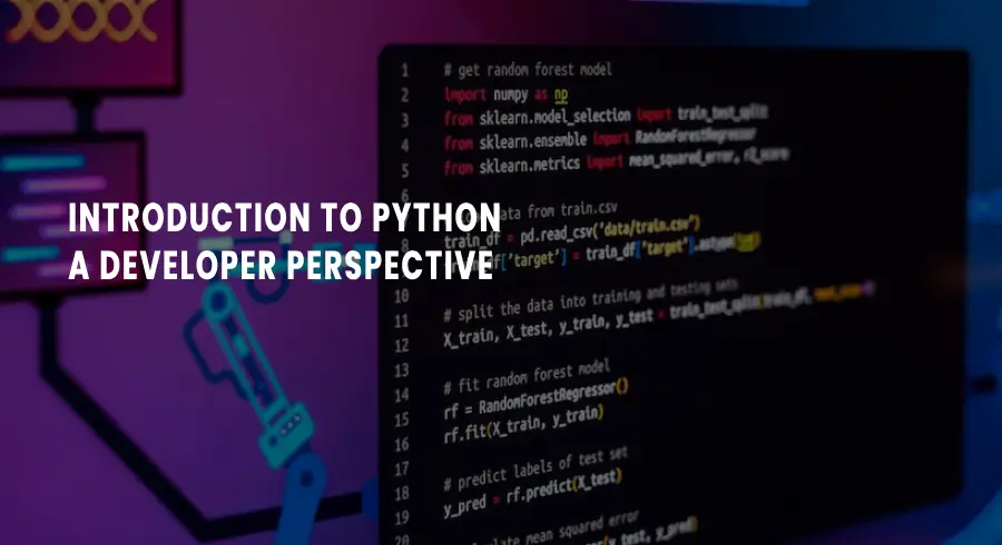 Introduction to Python – A developer perspective